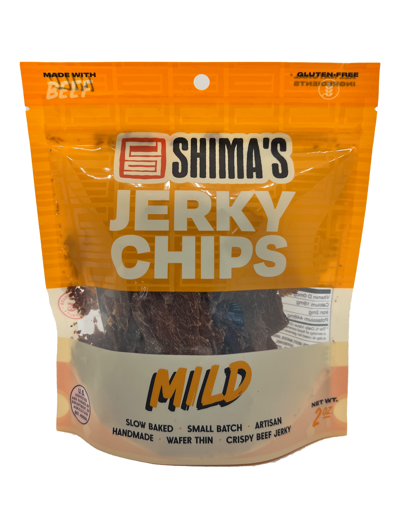 MILD JERKY CHIPS Shima's Jerky Chips